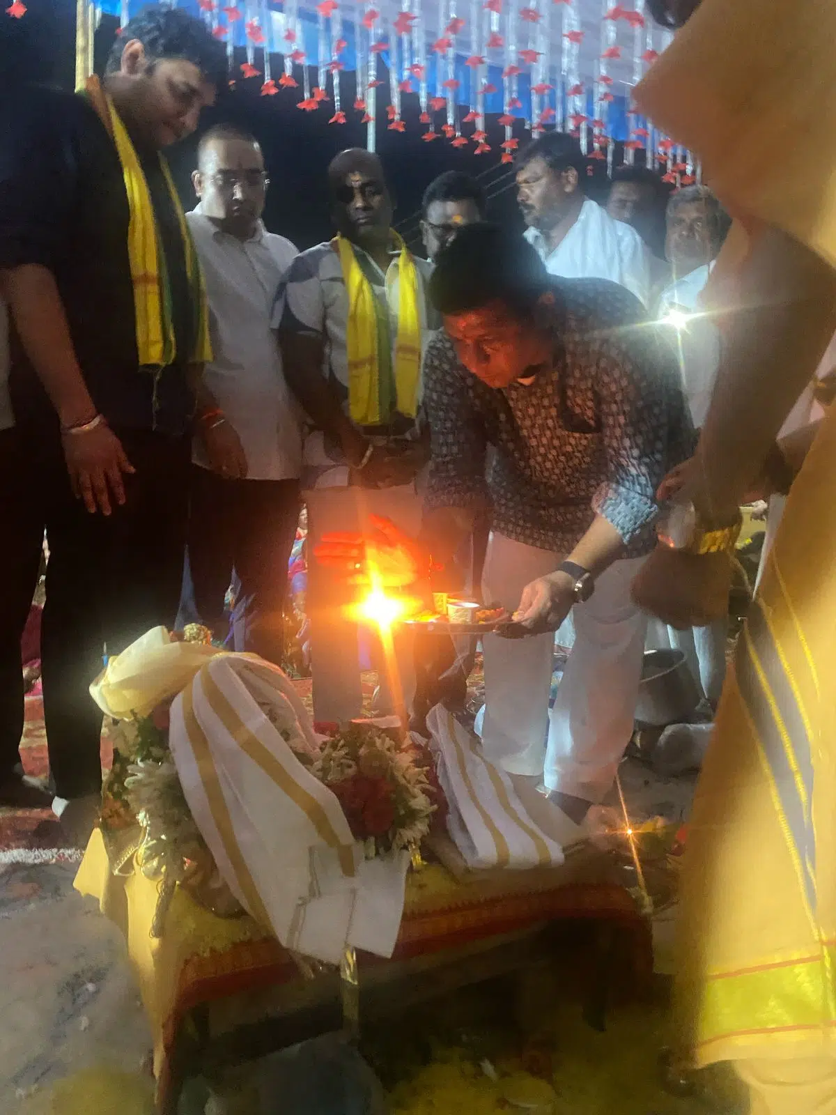 కొత్తపల్లి ఆలయ అభివృద్ధికి కృషి : మంత్రి శ్రీధర్ బాబు