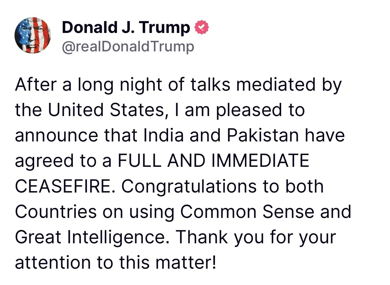 IND -PAK కాల్పుల విరమణకు భారత్-పాక్ అంగీకారం