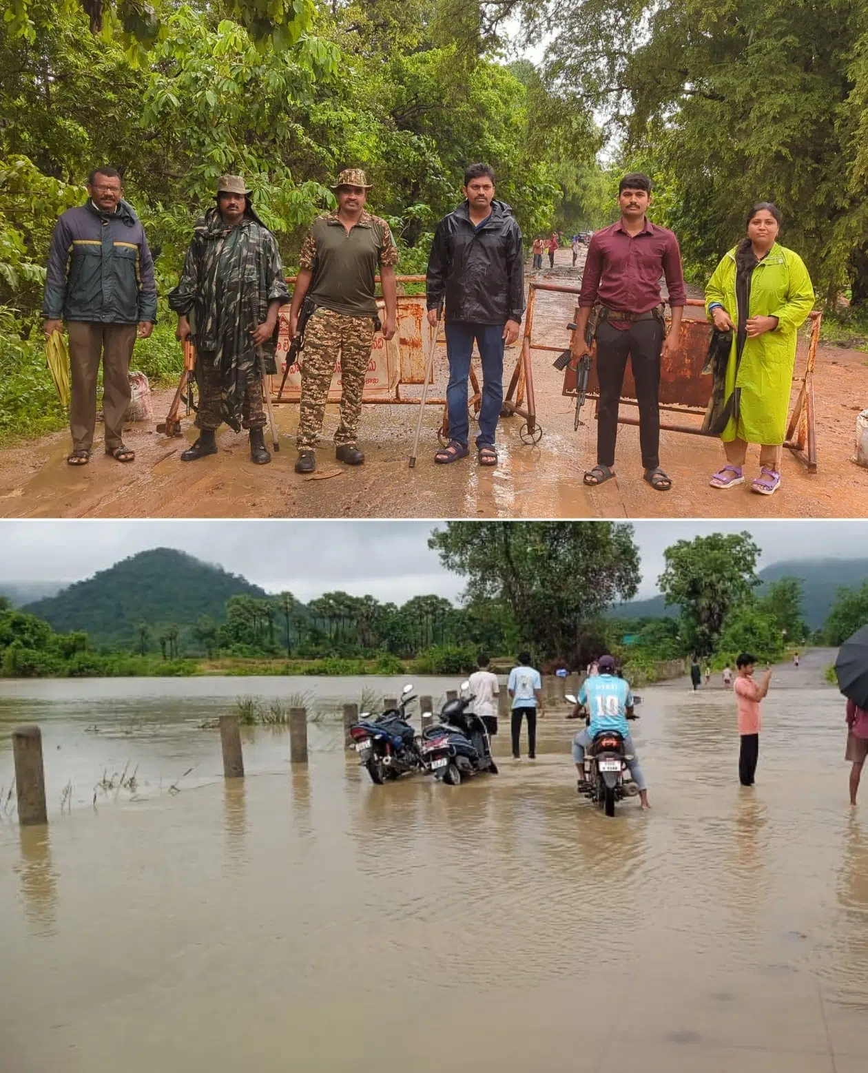 కుండపోత వర్షాలతో స్తంభించిన జనజీవనం 