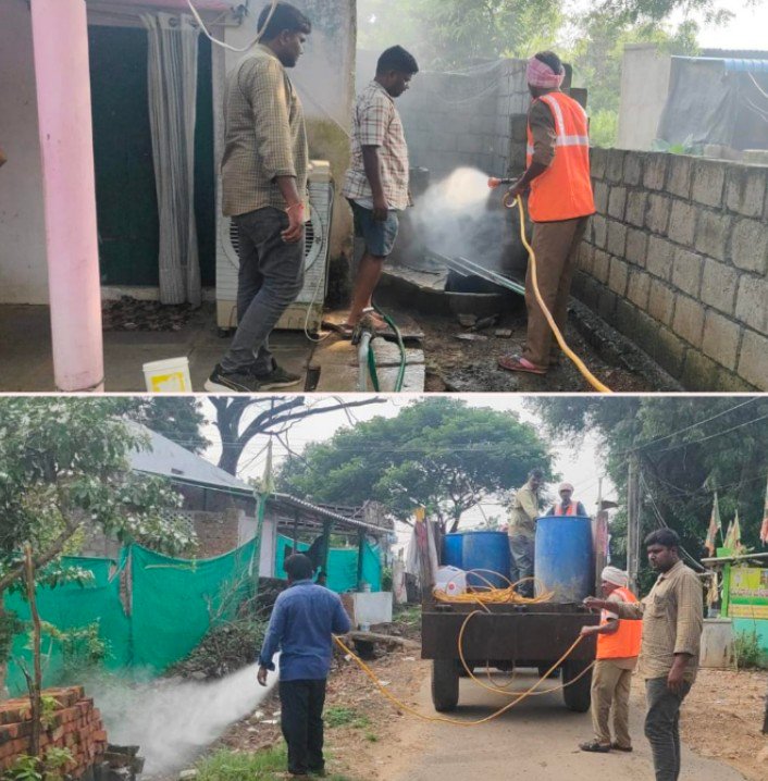 ములుగులో రెగ్యులర్ ఫాగింగ్ నిర్వహిస్తున్నాం