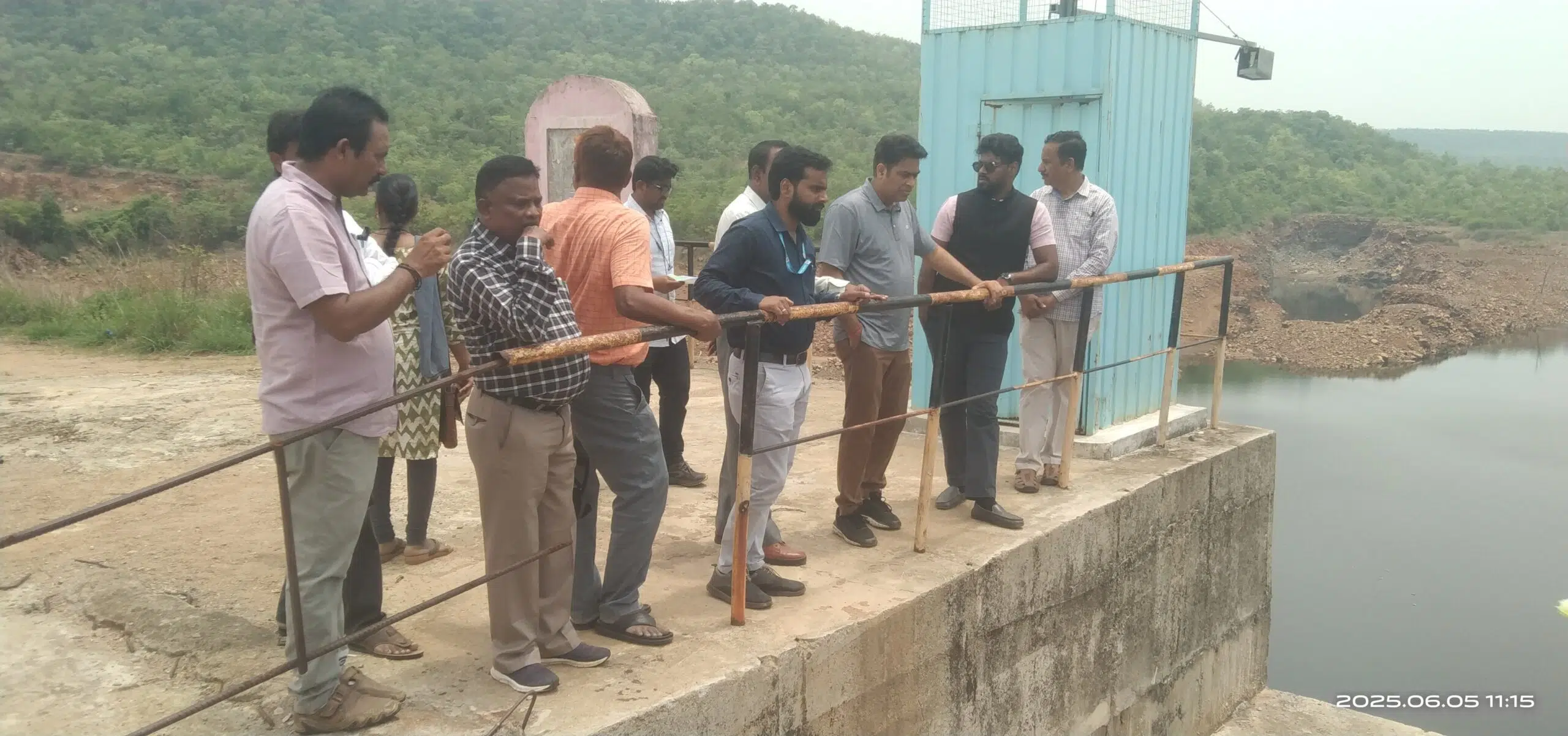 పాలెం ప్రాజెక్టును పరిశీలించిన సీడబ్ల్యూసీ కేంద్ర బృందం