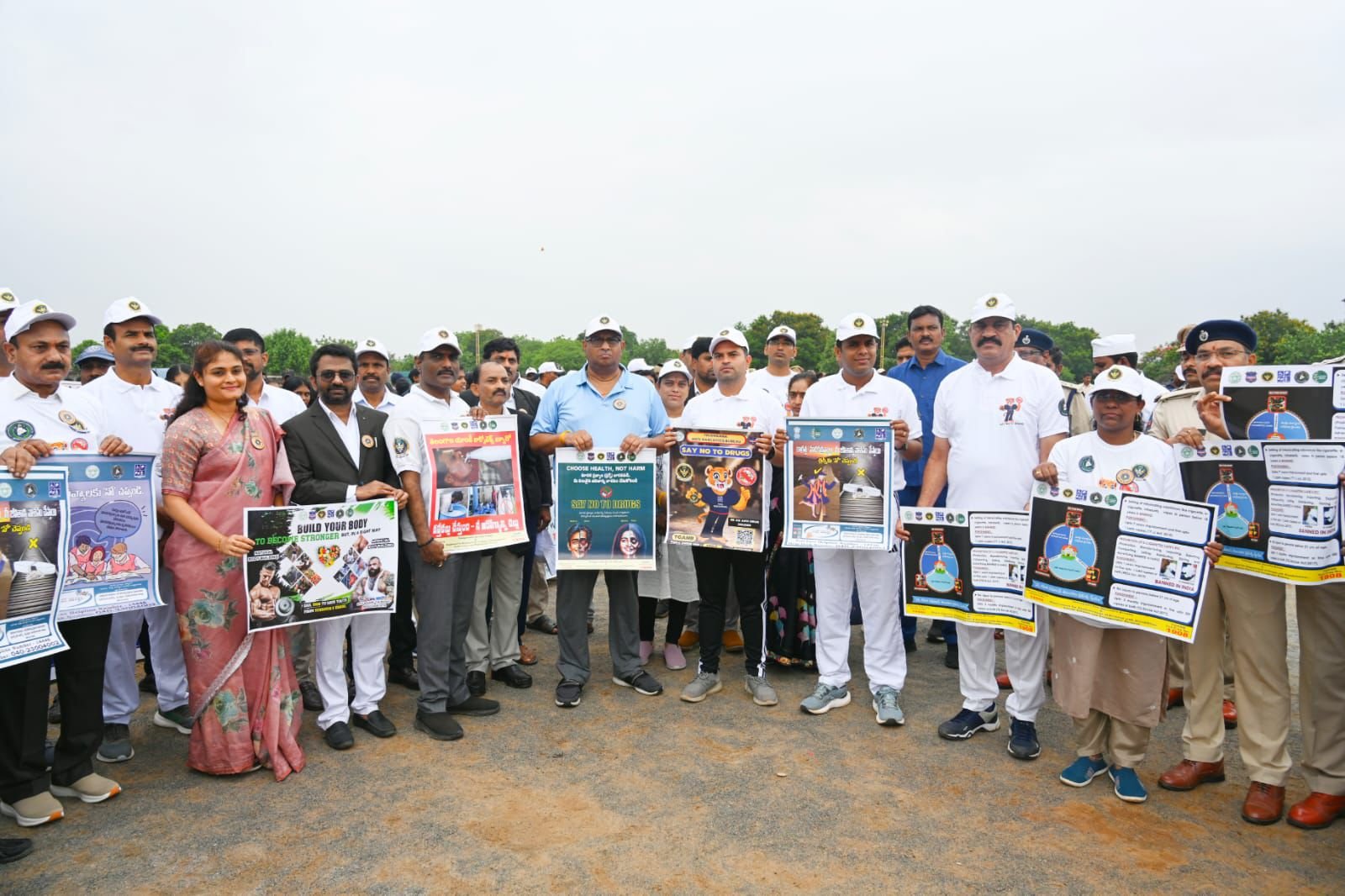 భూపాలపల్లిలో డ్రగ్స్ నివారణపై అవగాహన ర్యాలీ