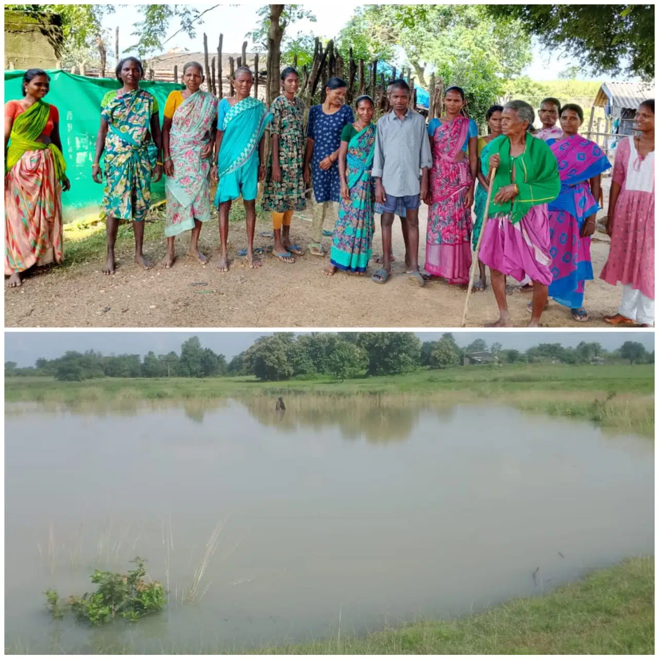 లక్ష్మిపురం గ్రామాన్ని చుట్టుముట్టిన గోదావరి వరద. 