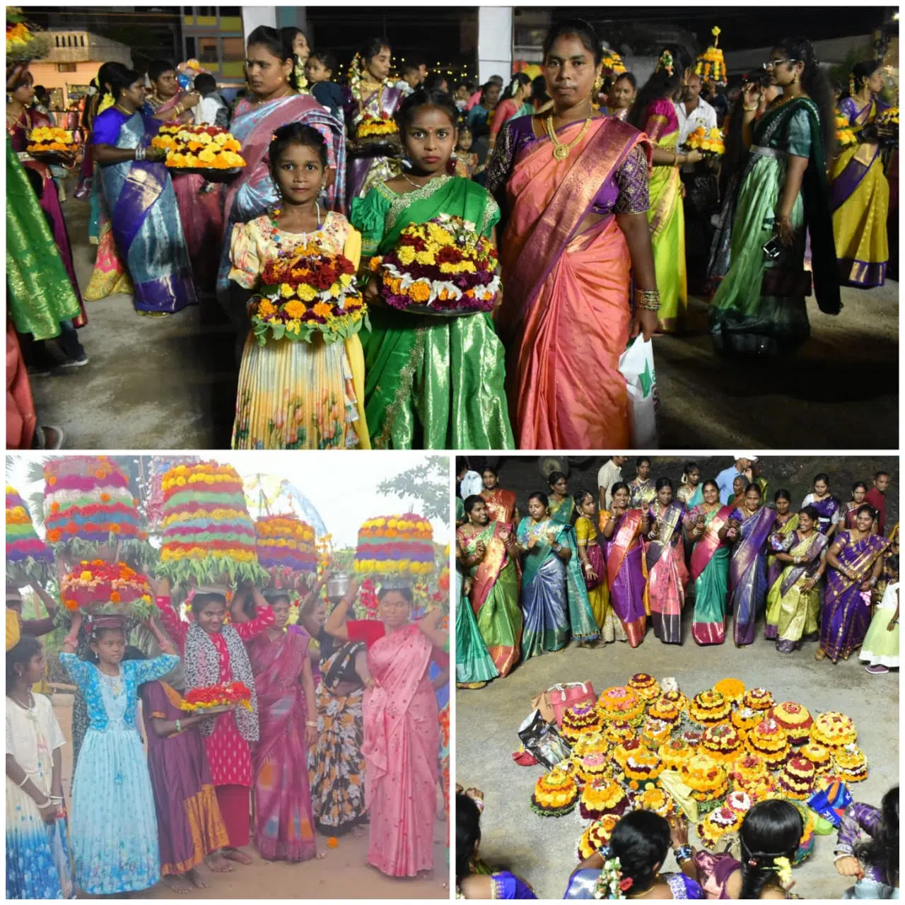 ఊరూరా సద్దుల బతుకమ్మ సంబరాలు