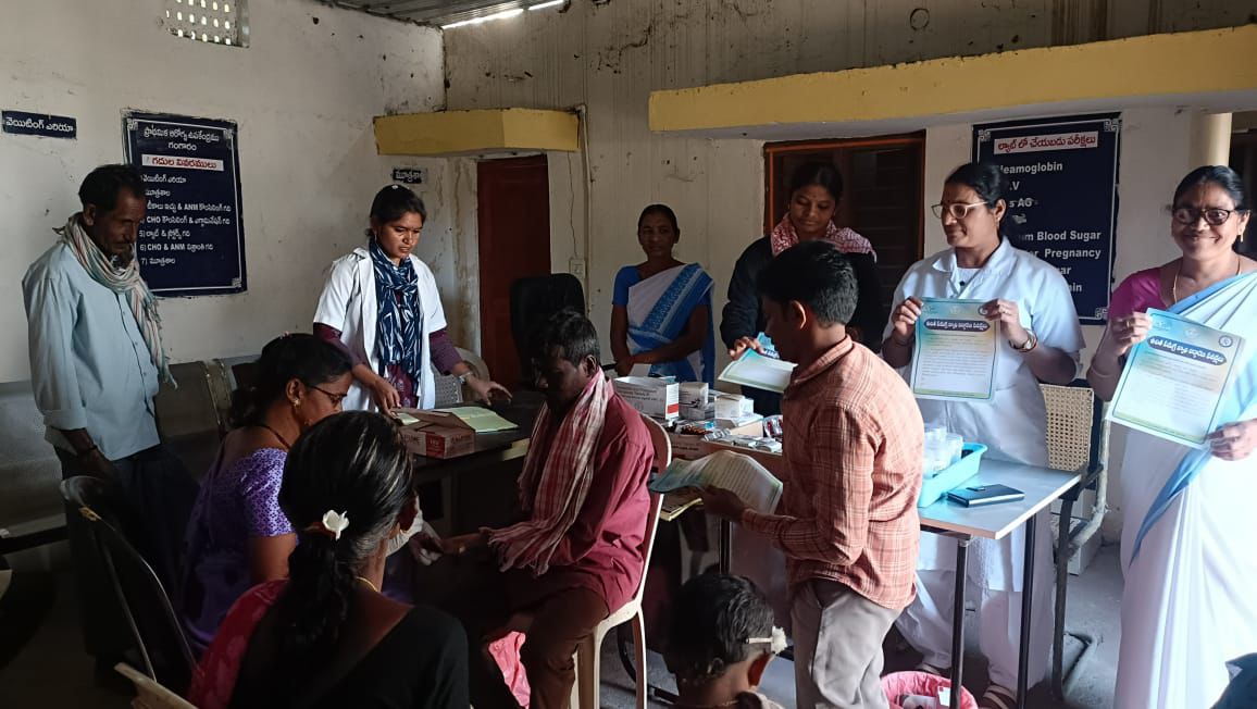 గంగారం గ్రామంలో ప్రజలకు హెల్త్ క్యాంపు