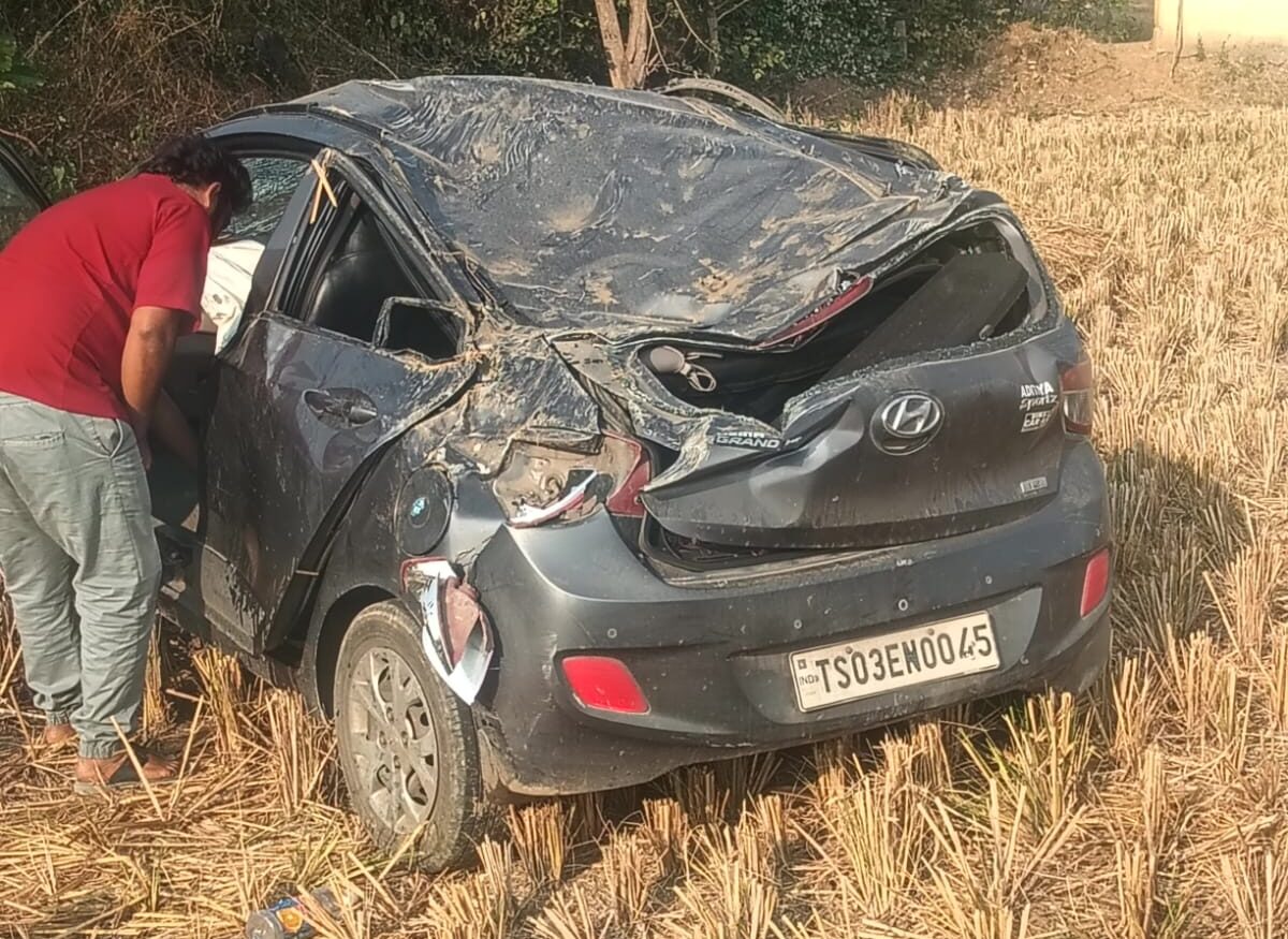 నర్సాపూర్ మూలమలుపు వద్ద ఘోర రోడ్డు ప్రమాదం