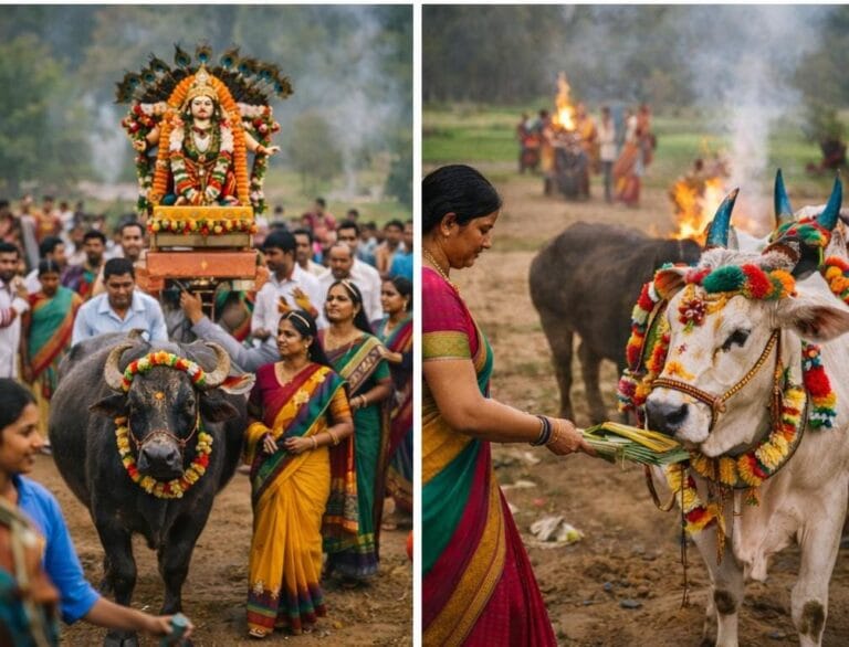 కనుమ పండుగలో కనుమరుగవుతున్న గంగిరెద్దులు
