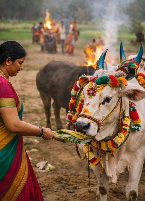 కనుమ పండుగలో కనుమరుగవుతున్న గంగిరెద్దులు