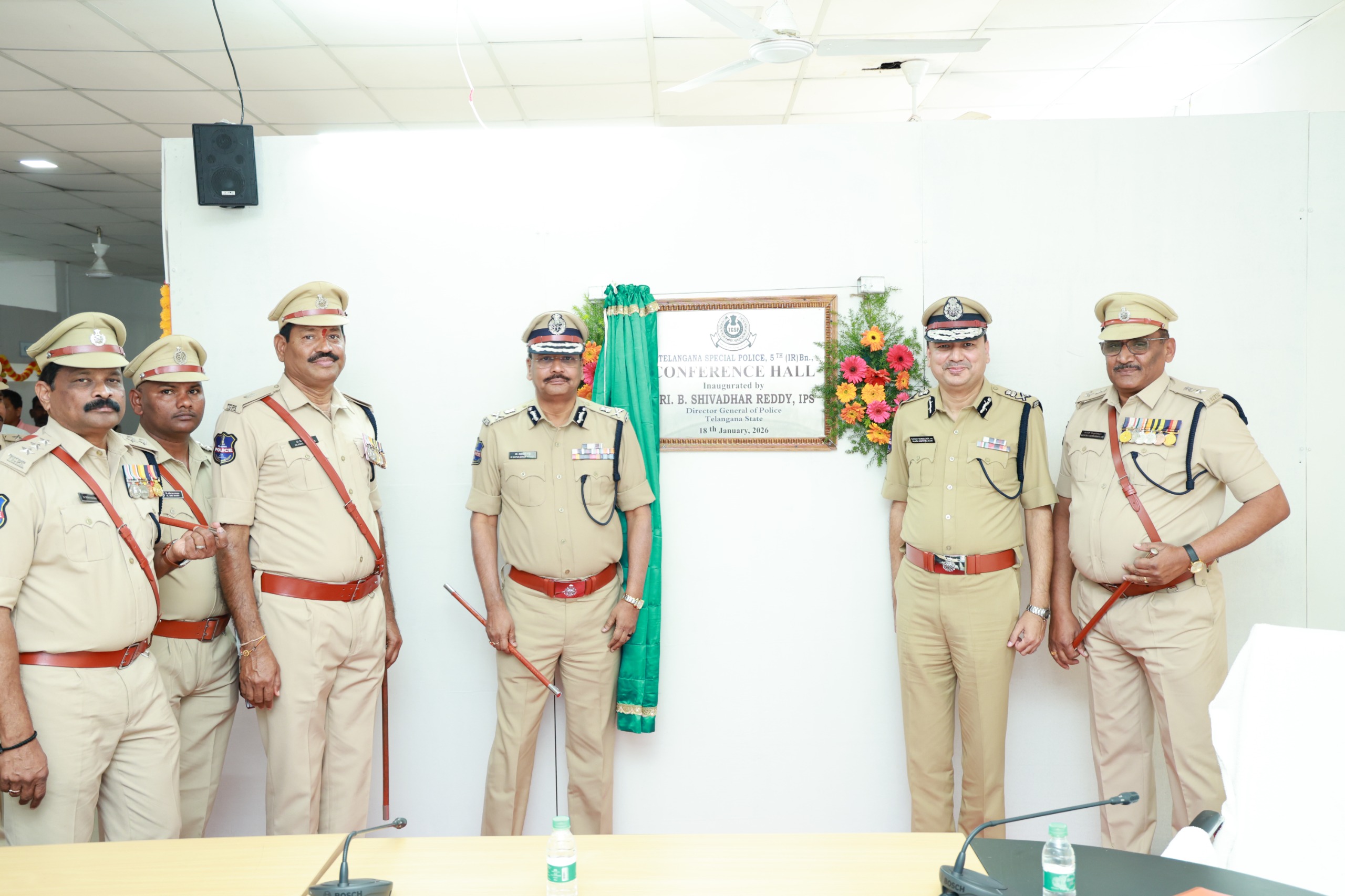 5వ బెటాలియన్ టీజీఎస్పి నూతన నిర్మాణాలకు శంకుస్థాపన