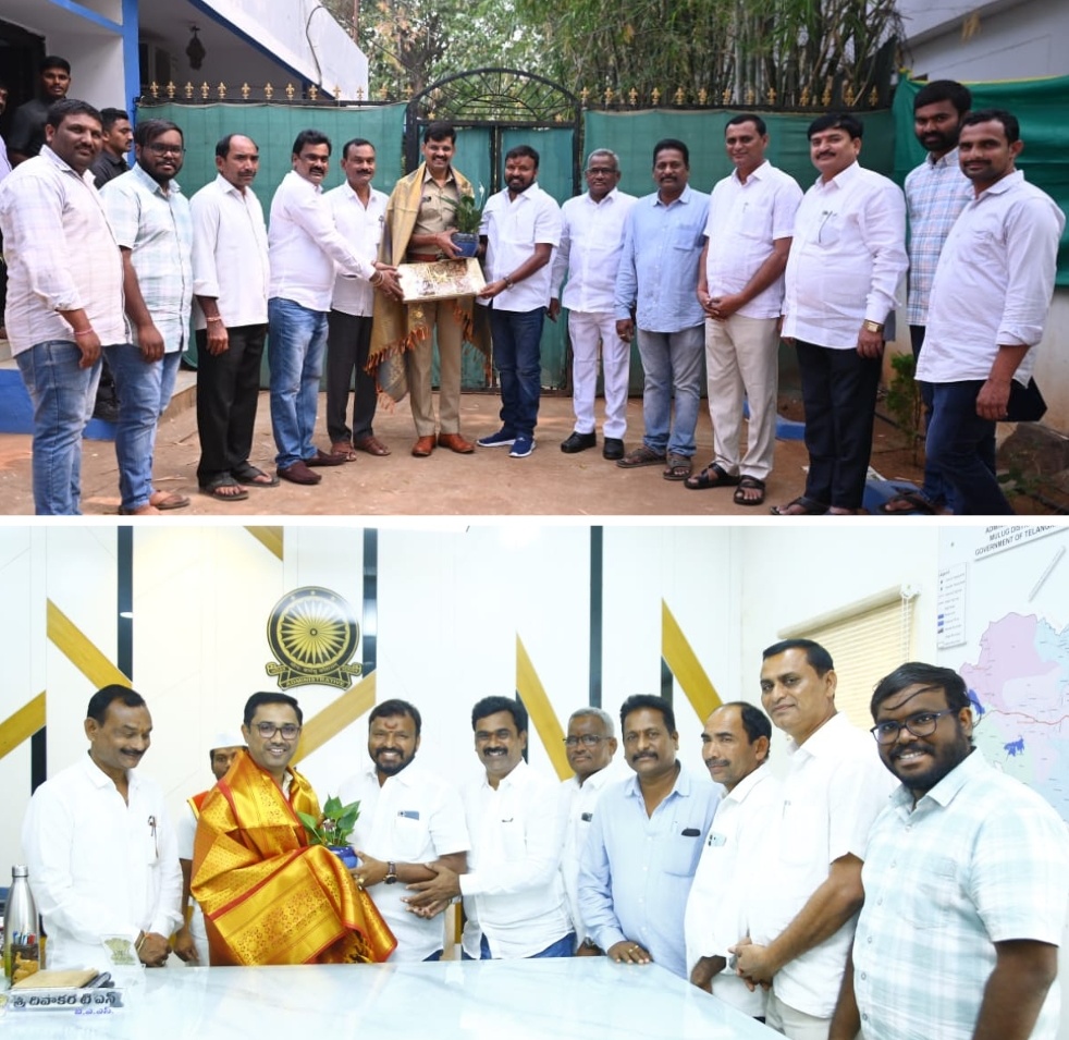 ములుగు కలెక్టర్, ఎస్పీని కలిసిన రైస్ మిల్లర్స్ ప్రతినిధులు