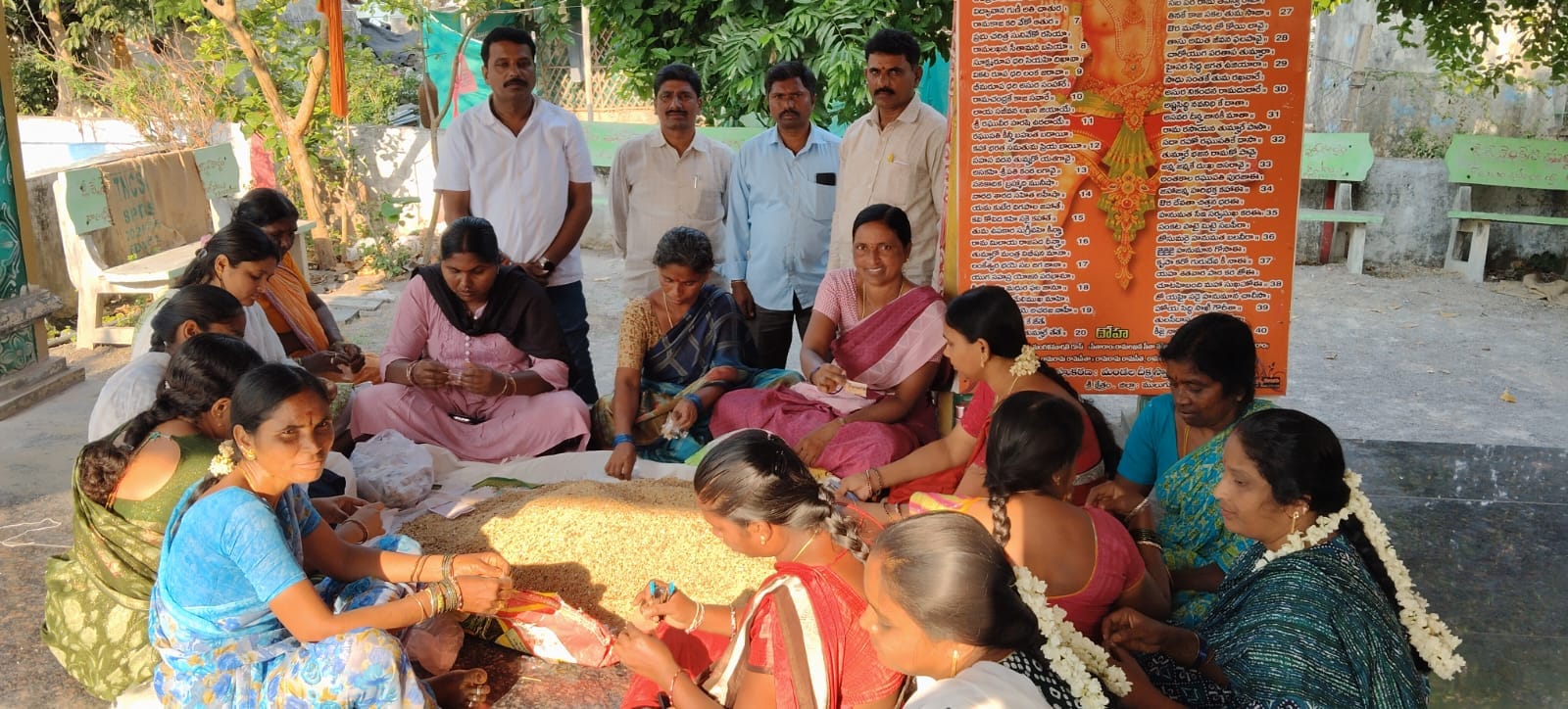 హిందూ సమ్మేళనం కోసం నవధాన్యాల తయారీ వేగవంతం